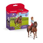 Toy Schleich Horse Club Hannah Y Cayenne Con Jinete De M&aacute;s De 5 A&ntilde;os