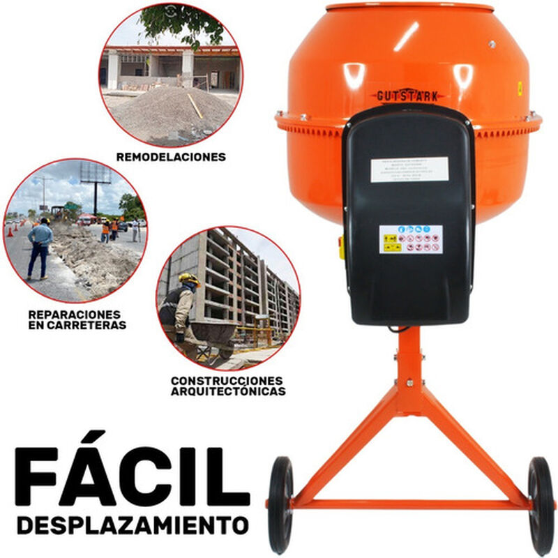 Revolvedora de Concreto El&eacute;ctrica 1/2 Saco 1 Hp... image number null