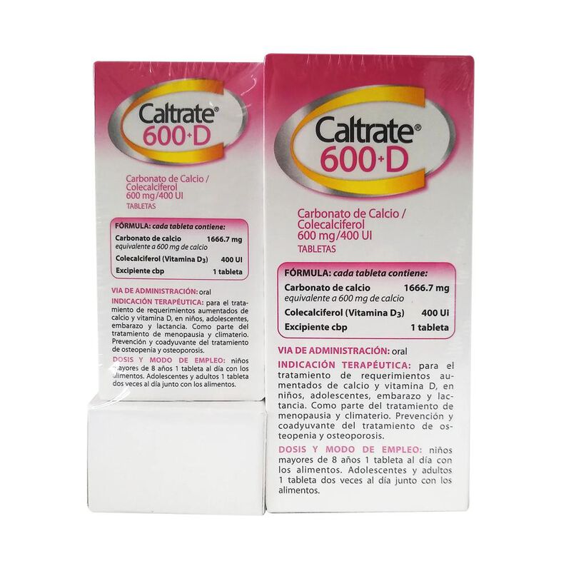 Caltrate 600+d 600 Mg/400 Ui 90 Tabletas image number null