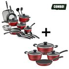Kit Tramontina Bater&iacute;aprimaware 18 Pzas + Bater&iacute;asicilia 7 Pzas Rojo