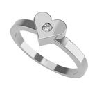 Anillo de Compromiso de 14K con Diamante de Laboratorio 0.20 CT F VS1 Talla 10.5 ORO BLANCO 14K&ndash; Amore Mio!
