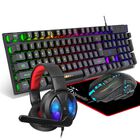 Combo DGG Teclado Mouse Alfombrilla Auriculares Gaming RGB