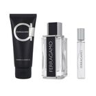 Set Ferragamo 3pzs Fragancia 100ml Edt Spray/ Shower Gel 100ml/ 15ml Edt Spray