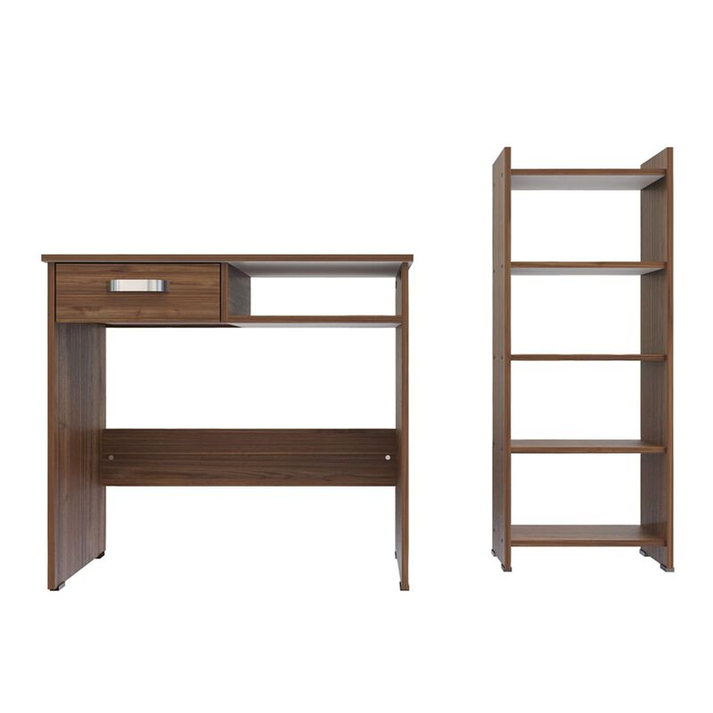Biblioteca con Escritorio combinado Set 2 en 1 ... image number null