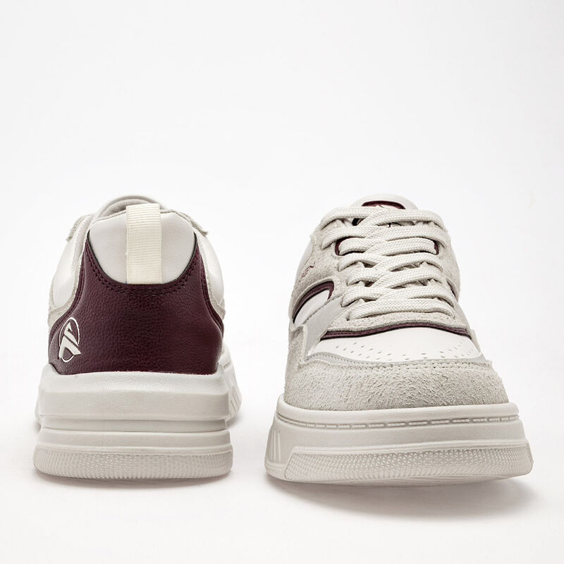 Clasben Tenis urbano para hombre. Late vino gri... image number null