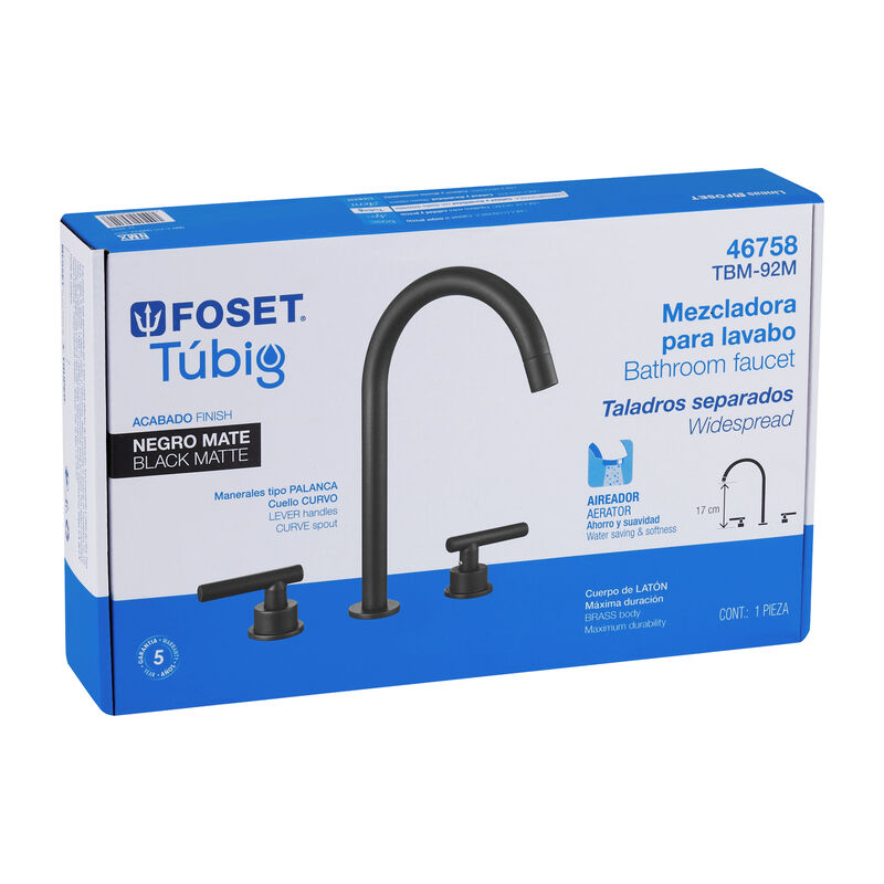 Mezcladora P/LavaboTaladros SeparadosPalancaNeg... image number null