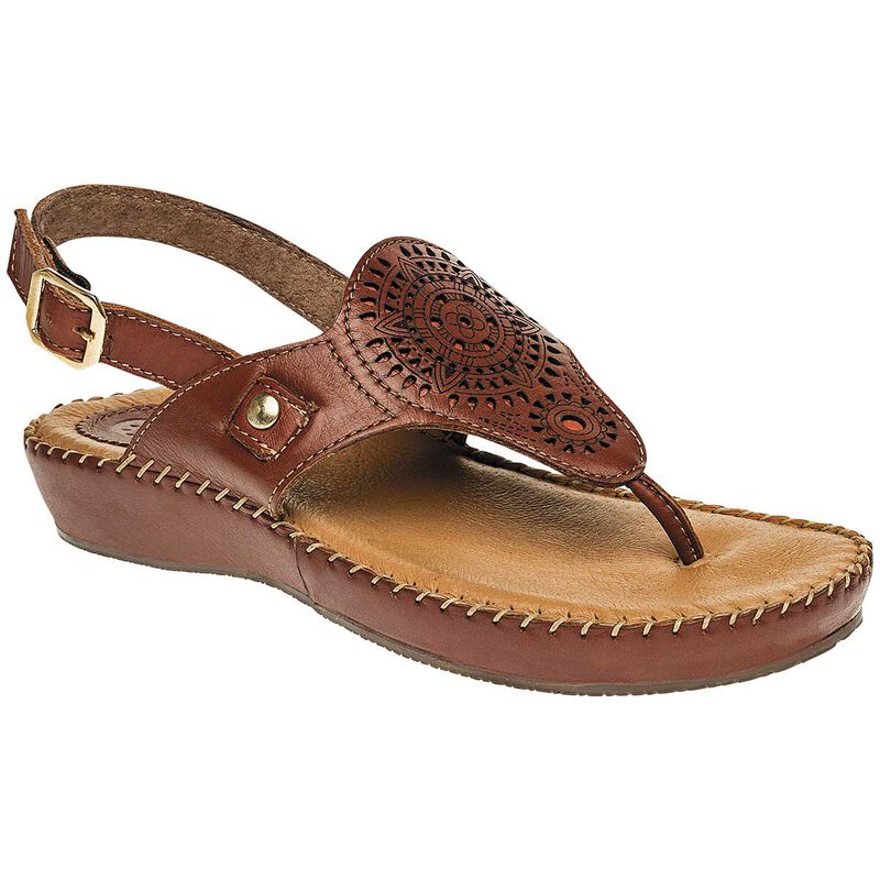 Lobo Solo Sandalia para mujer caf&eacute; image number null