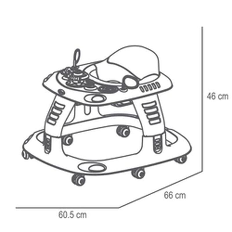 ANDADERA PRINSEL 7161 SONIC GIRL 6 A 18 MESES R... image number null