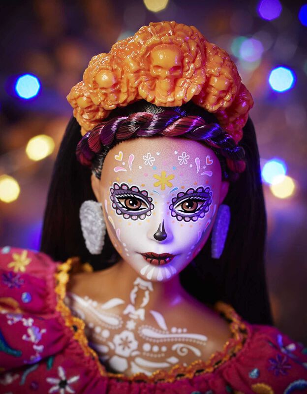 Mu&ntilde;eca Barbie D&iacute;a De Muertos 2021 Con Vestido T... image number null