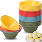 Webake 24 Piezas De Moldes De Silicona Para Puto Filipino De Tama&ntilde;o Peque&ntilde;o, Taza De Repuesto De 2.2" (5.6 Cm) De Pl&aacute;stico, Molde Reutilizable Para Kutsinta Al Vapor, Libre De Bpa Y Antiadherente, Ideal Para Muffins Y Tartas De Tama&ntilde;o Bocado