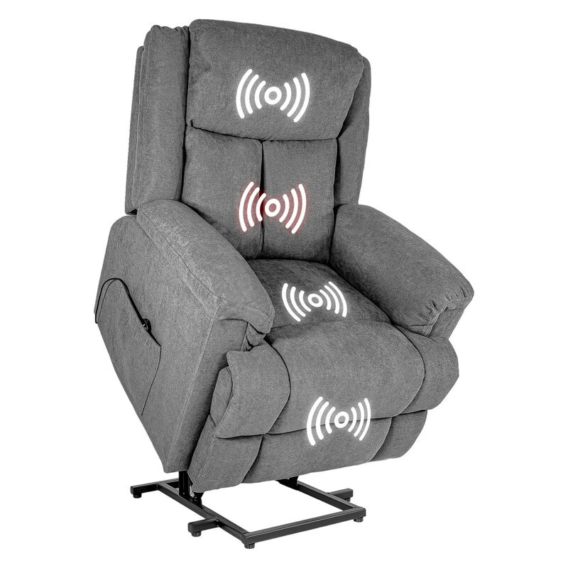 Sillon Sof&aacute; El&eacute;ctrico Masajeador Elevaci&oacute;n Temp... image number null