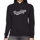 Sudadera Con Capucha Word Art Para Mujer - Barrios de Brooklyn - Negro