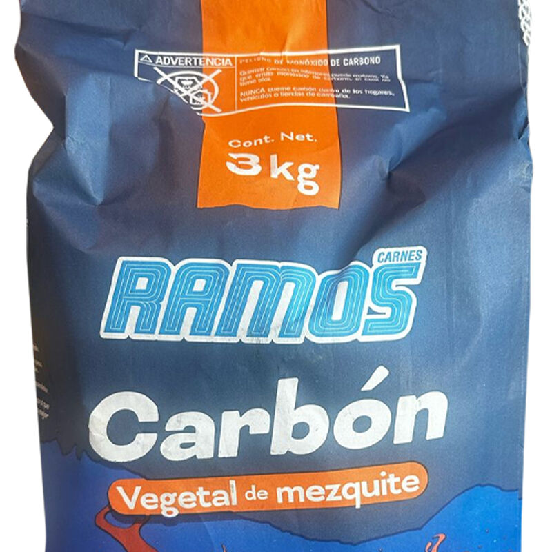 Carb&oacute;n Vegetal De Mezquite Ramos 3Kg image number null