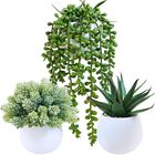 Plantas Artificiales Winlyn &ndash; Set De 3 Suculentas En Macetas