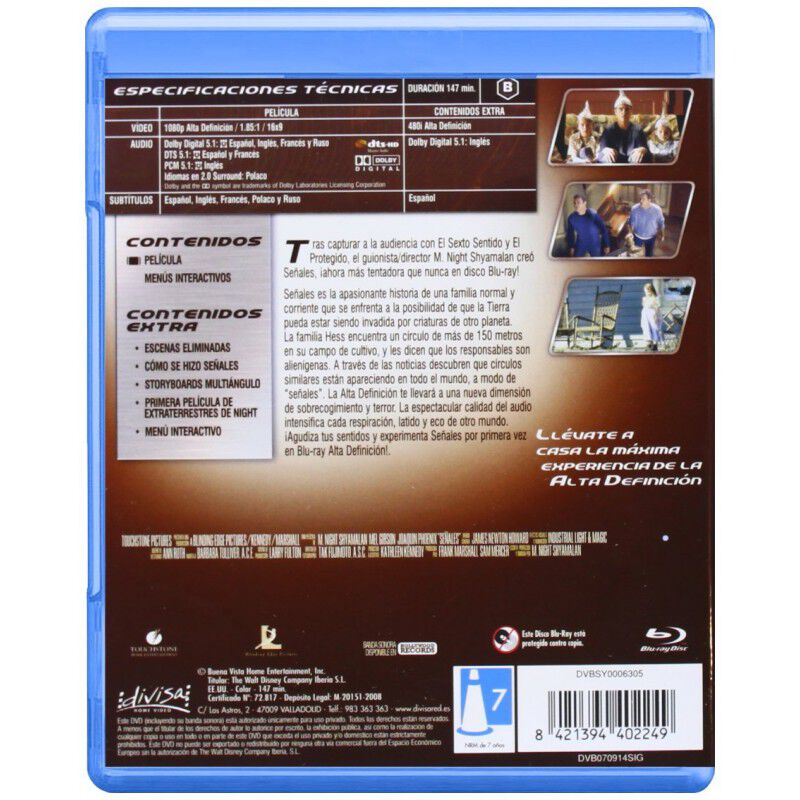 Se&ntilde;ales [Blu-ray] image number null