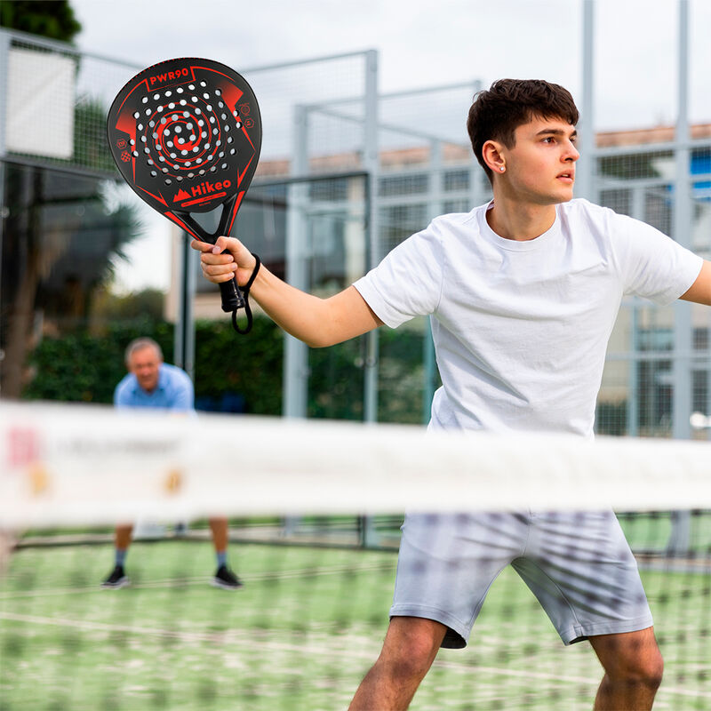 Pala de Padel con 3 Pelotas Funda Grip Raqueta ... image number null
