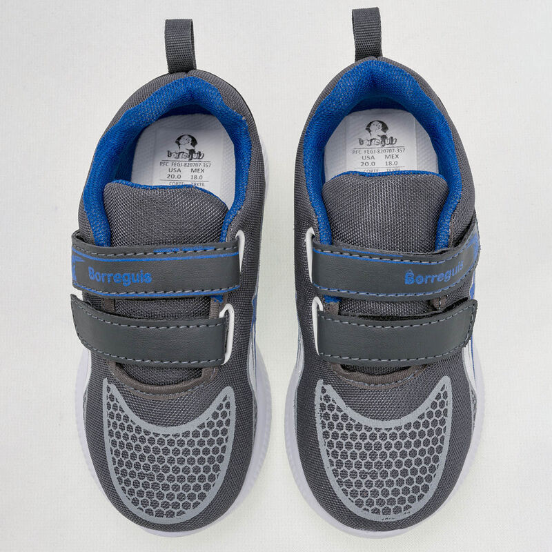Borreguis Tenis deportivo para niño gris, blanc... image number null