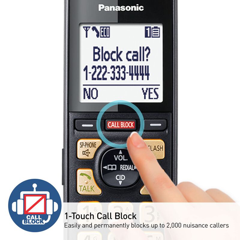 Tel&eacute;fono Inal&aacute;mbrico Panasonic Kx-tgf944b Con C... image number null