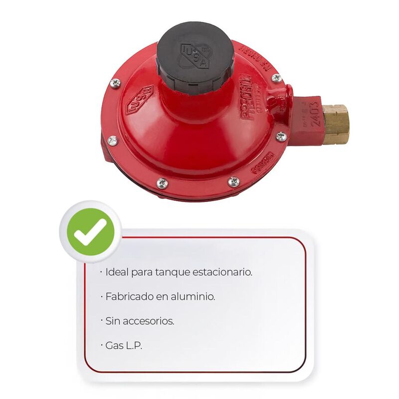 Regulador Para Gas L.p. Alta Presi&oacute;n 1 V&iacute;a 2403... image number null