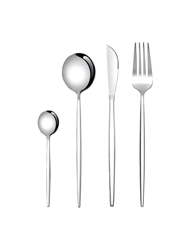 Set cubiertos Casa BIU de acero inoxidable 24 p... image number null