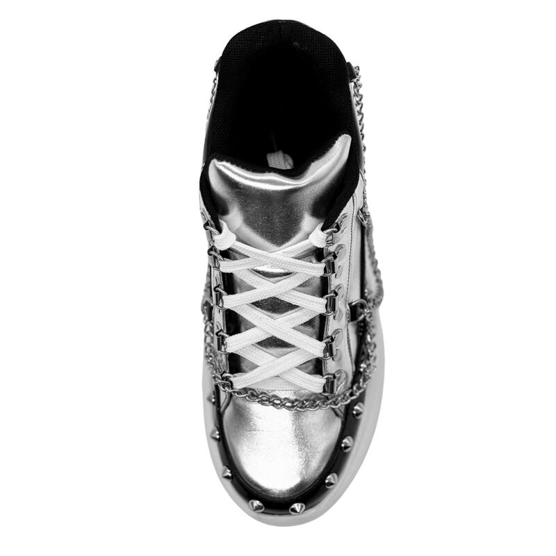 Tenis Chunky con estoperoles Dubai color plata ... image number null