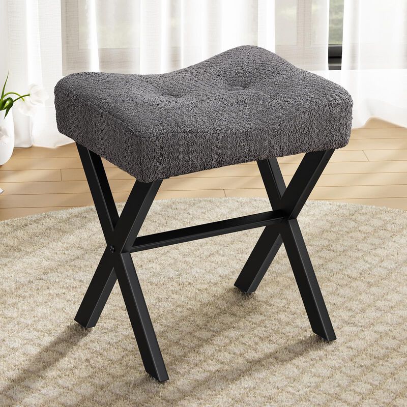 Taburete Memobarco, 46 Cm, Con Patas En X De Me... image number null