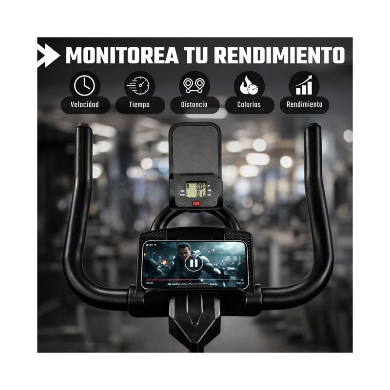 Bicicleta Fija Spinning Estatica 8kg Ejercicio ... image number null