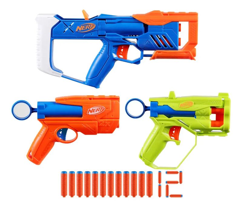 Lanzador Nerf N Series Pack Triple 12 Dardos Co... image number null