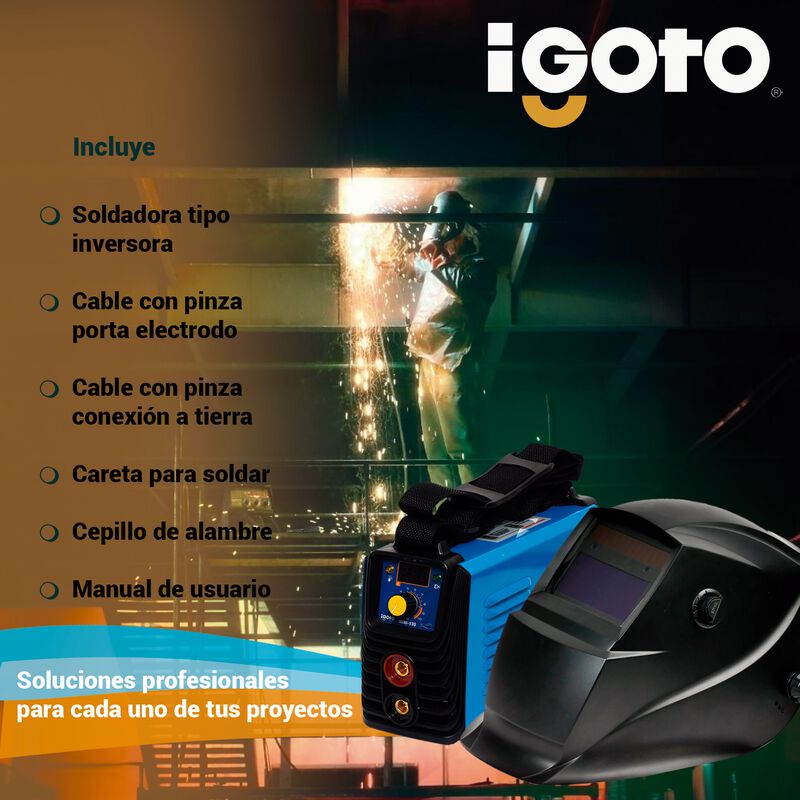 Soldadora/Inversora Microalamb 130a MINI-130 + ... image number null