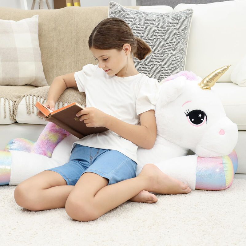 Almohada De Peluche Ffxiong Con Forma De Unicor... image number null