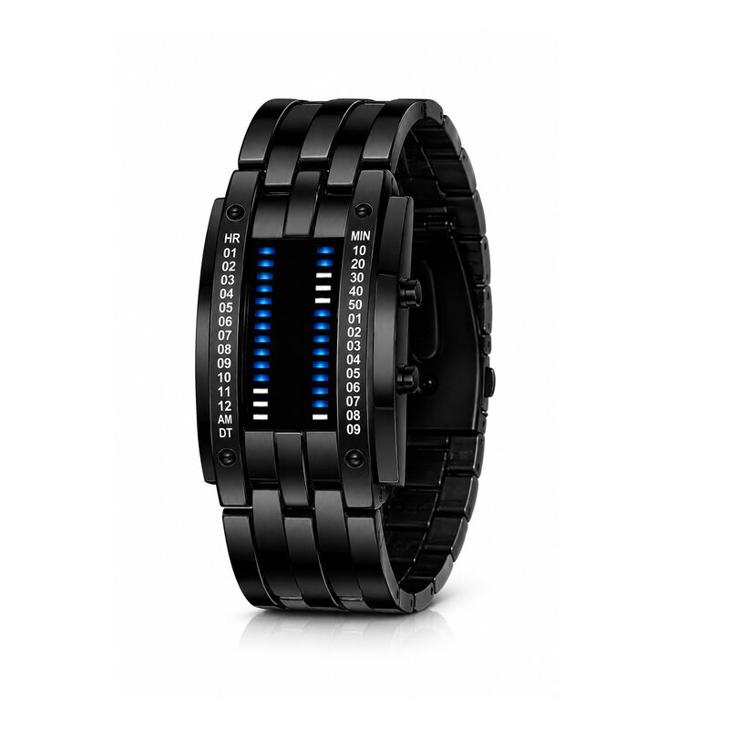 Reloj Led Binario Digital De Cuarzo Impermeable... image number null