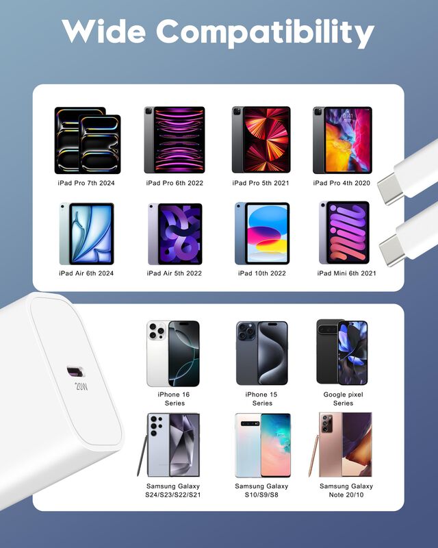 Cargador Luosike R&aacute;pido De 20 W Para Iphone 16/... image number null