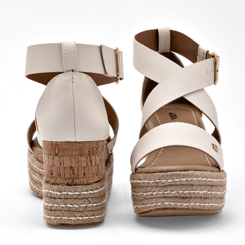 Moramora Sandalia para mujer latte image number null