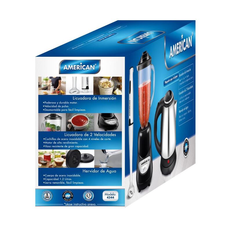 COMBO AMERICAN BATIDORA + LICUADORA + HERVIDORA... image number null