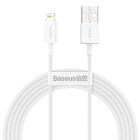 Cable de Carga Rápida USB a Lightning 2.4A de 2m Blanco