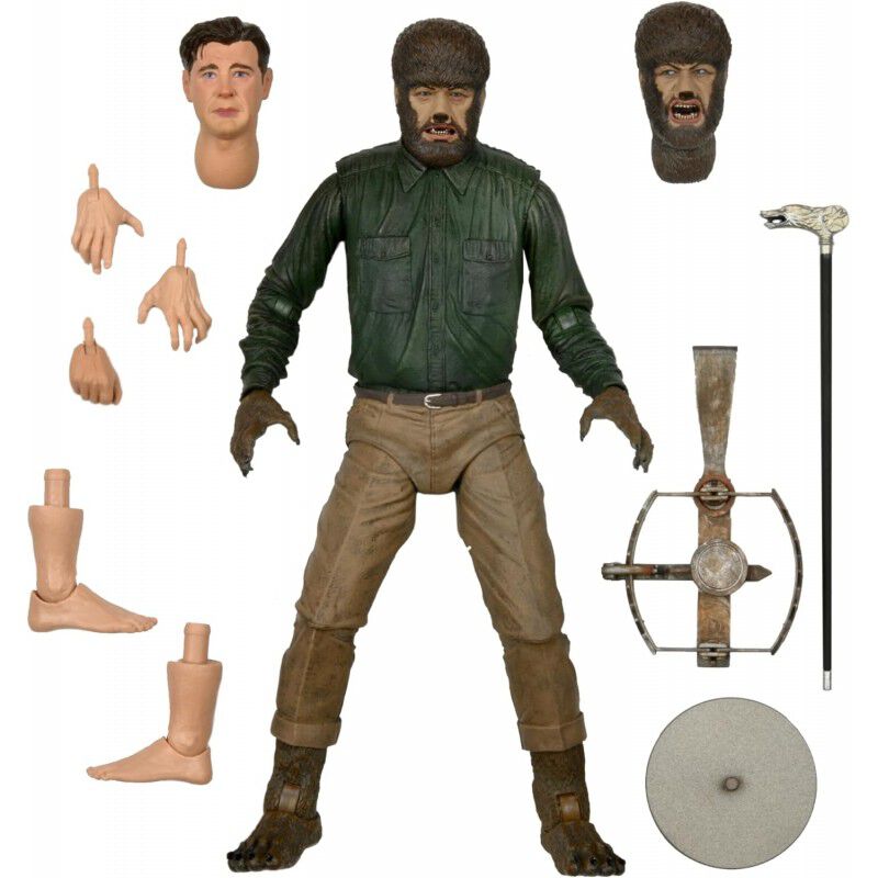 Figura Hombre Lobo Blanco y Negro Universal Mon... image number null