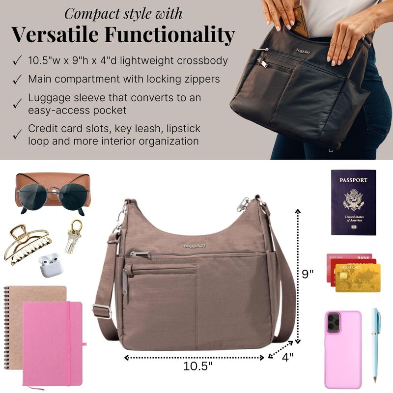 Bolso De Mano Baggallini 27 &times; 23 cm Con Cremall... image number null