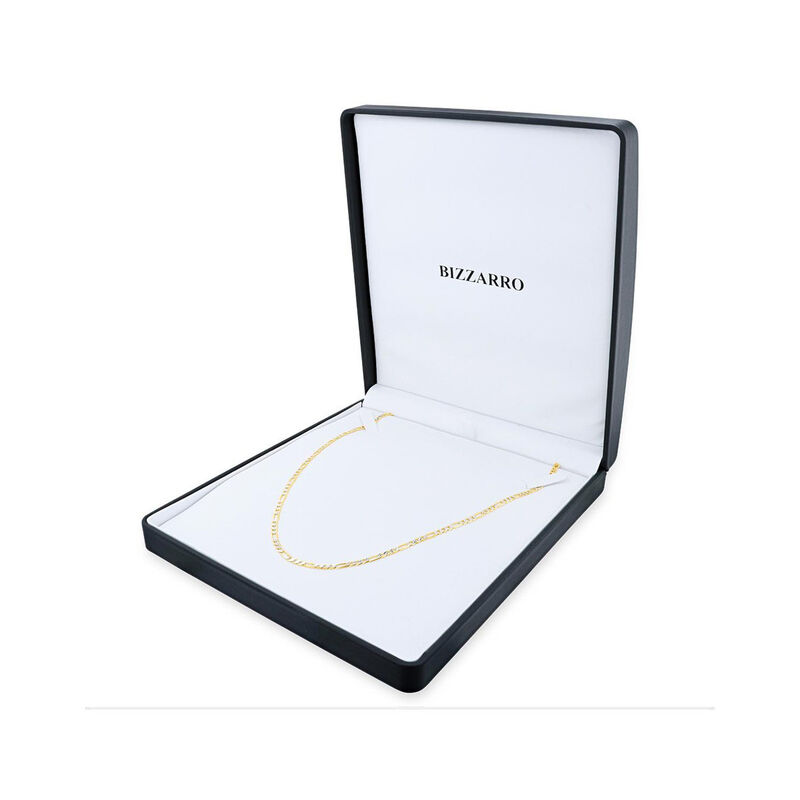 Cadena De Oro Amarillo Con Platinado 14K 3X1 (5... image number null