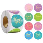 Pegatinas de agradecimiento Citihomy 500 uds 2,5 cm coloridas