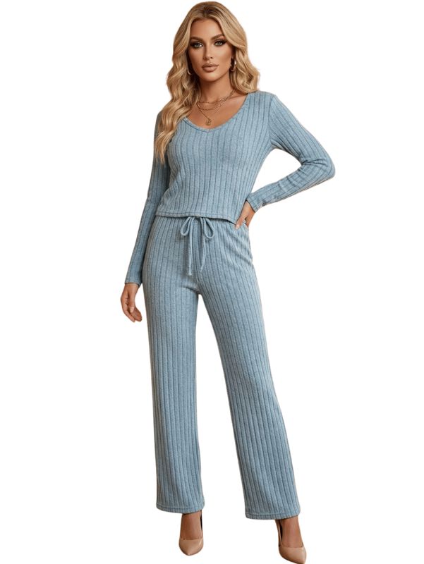 Conjunto 2 Piezas Blusa Manga Larga Y Pantal&oacute;n ... image number null