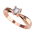 Anillo de Compromiso de 14K con Diamante de Laboratorio 0.50 CT F VS1 Talla 8.5 ORO ROSA 14K&ndash; / FJ853-50-14R-LG-85