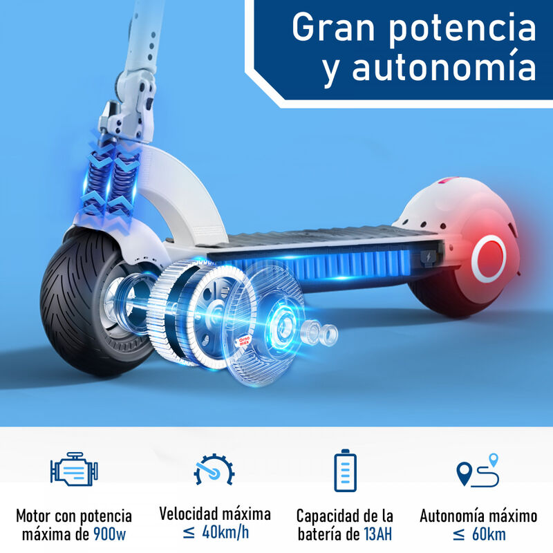 Scooter Electrico Honey Whale Orno Max-S Blanco image number null