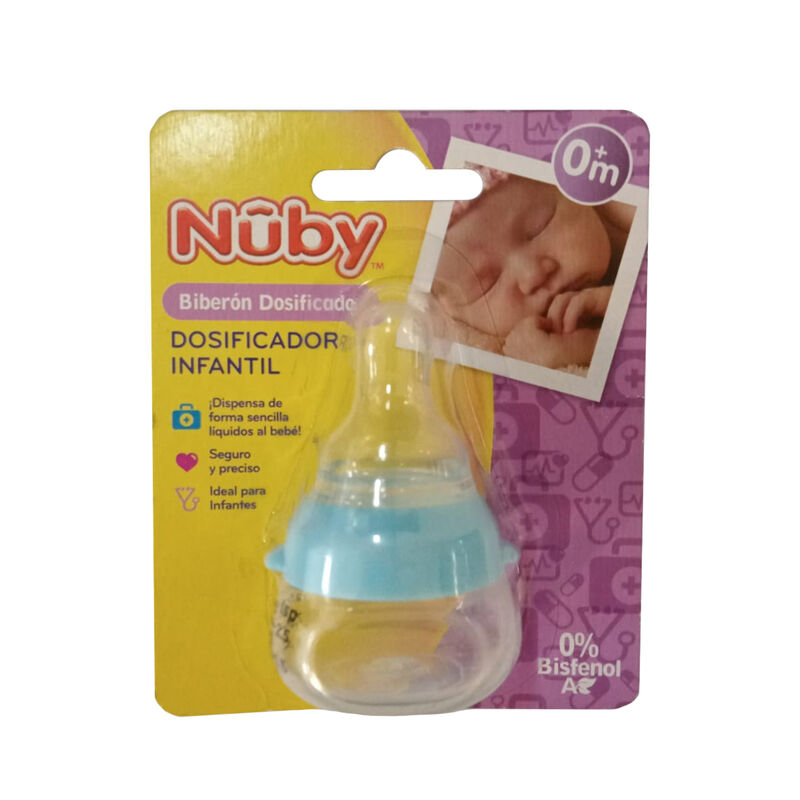 Biber&oacute;n Dosificador De Medicinas Nuby Azul image number null