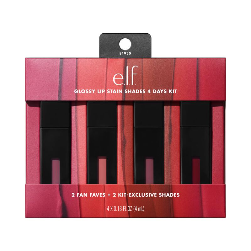 Kit De Tintes Labiales E.l.f. Glossy 4 D&iacute;as Con... image number null