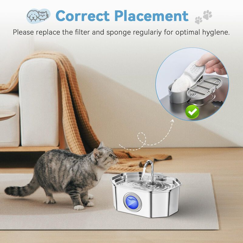 Filtros De Agua Para Gato Hoscabss Pack De 24 -... image number null