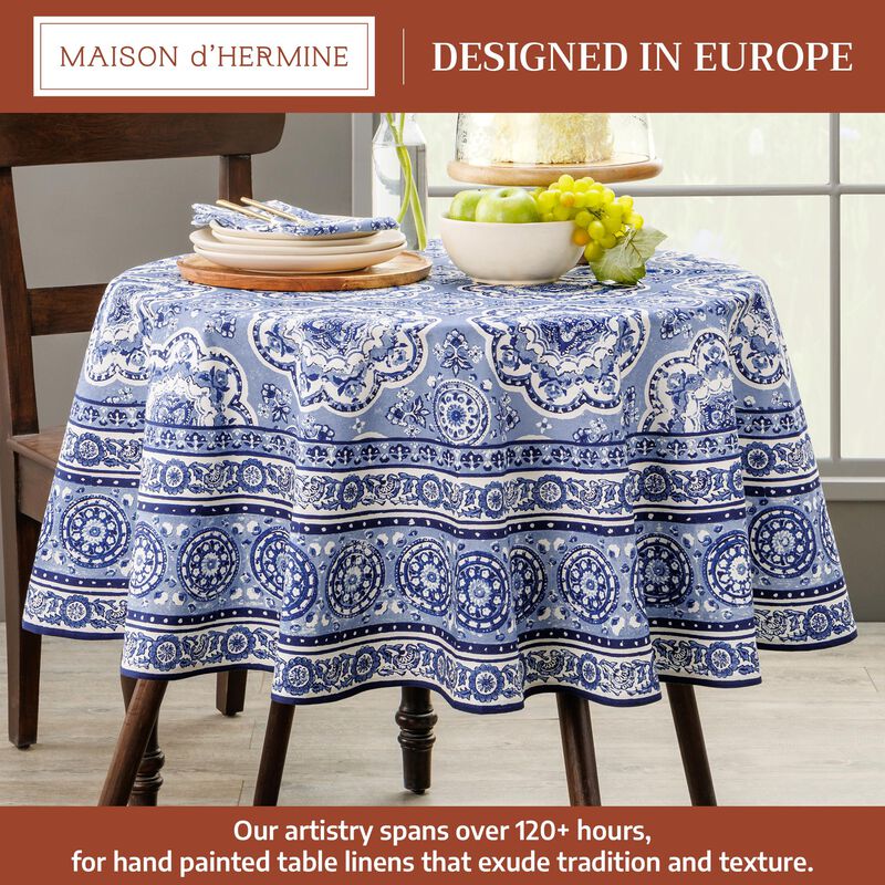 Mantel Redondo Maison d'Hermine 160 cm Algod&oacute;n image number null