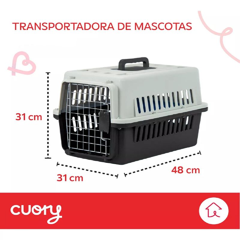 Jaula Transportadora Perro Gato Mascota Viaje 3... image number null