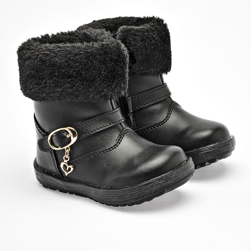 Yondeer Botitas para beb&eacute; ni&ntilde;a. Negro image number null