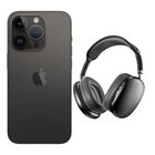iPhone 14 Pro Max 128GB Gris E-SIM Reacondicionado + Diadema Gen&eacute;rica