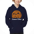 Sudadera Con Capucha Word Art Para Ni&ntilde;o - Vibras de Verano - Azul Marino
